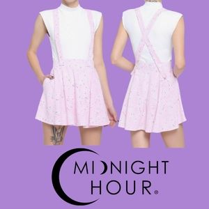 Midnight Hour: Pink Sakura Suspender Skirt